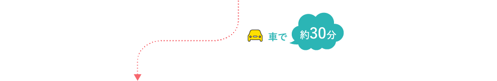 車で約30分