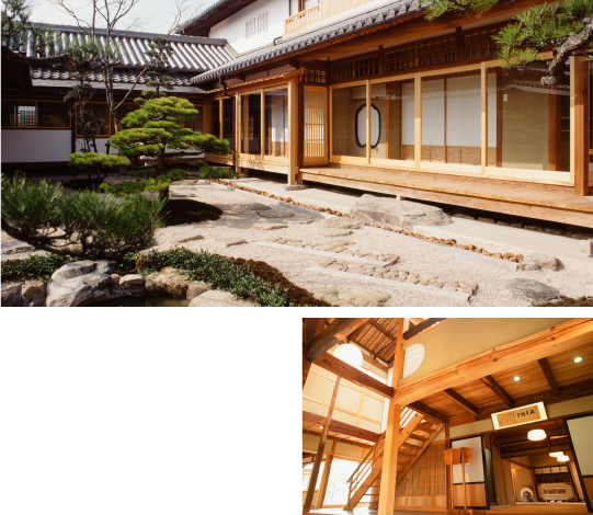 いかしの舎の外観と内装