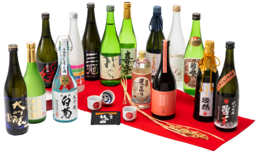 何種類もの日本酒