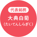 代表銘柄 大典白菊（たいてんしらぎく）